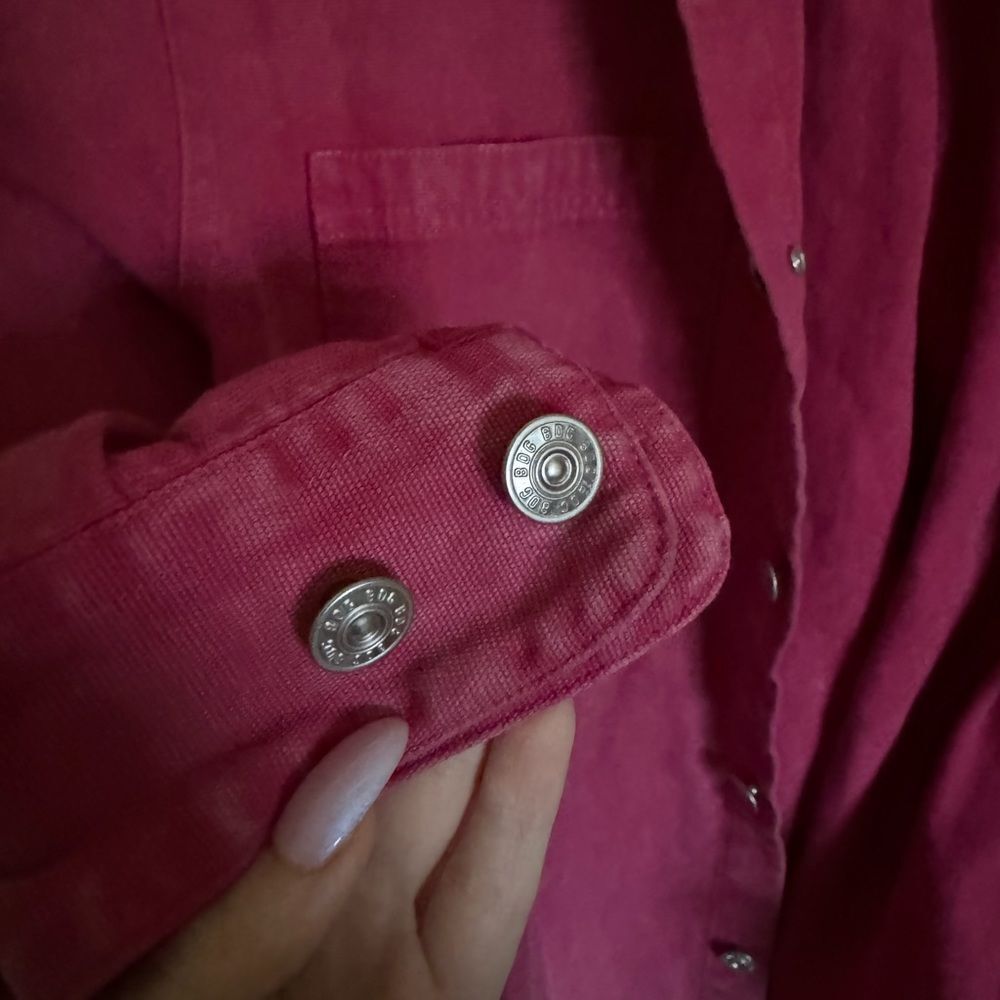 BDG Shacket Sz Small Oversized Corduroy Collar Jacket in Hot Pink - Picture 7 of 7